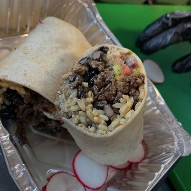 Ground Beef Burrito.