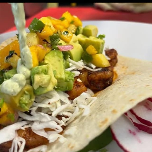 Baja Fish Burrito.